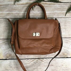 Merona Cognac Adjustable crossbody bag NWT!